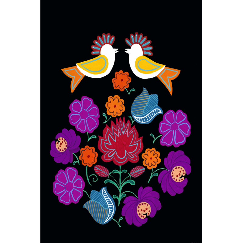 Folksy Arrangement II, H 48 po x l 32 po