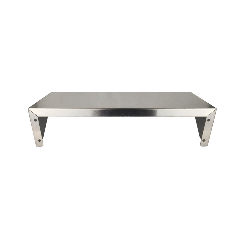 18-Inch Commercial Stainless Steel Shelf, Wall-Mounted Bathroom Storage Shelf, Satin Stainless Steel