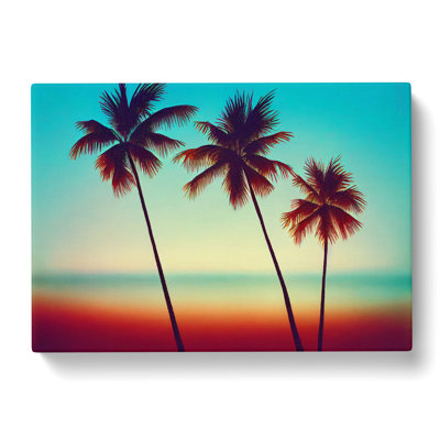 Classic Palm Trees - Wrapped Canvas