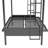 Twin Metal Bunk Bed, Multi-Function,Black