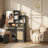 43" Rattan-Accent Vanity – 3-Color LED Mirror, 4 Deep Drawers, Sliding Cabinet, Hidden Back-Of-Mirror Storage, Nightstand Mode-1923653094
