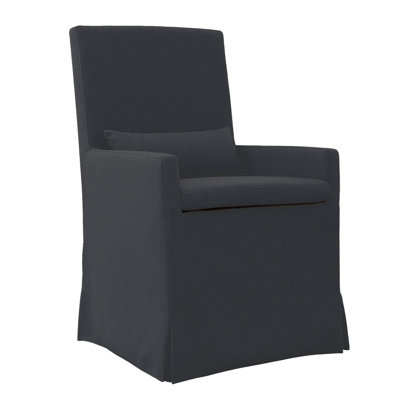 Rina Solid Wood Arm Chair in Cream by Gracie Oaks