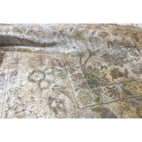 Sona Silk Oriental Area Rug in Camel/Gray