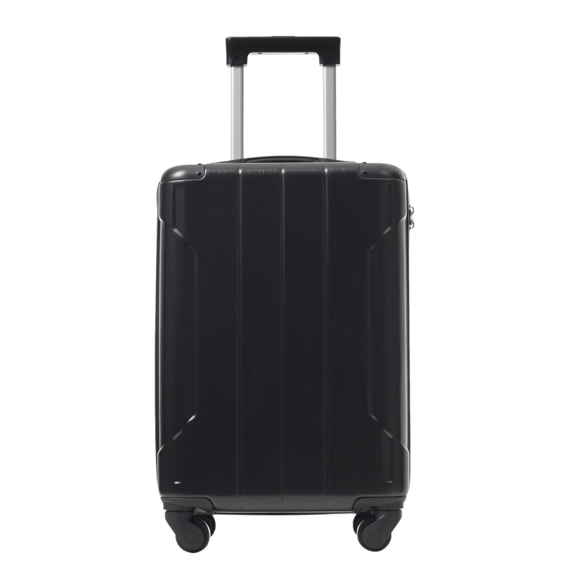 Valise rigide, valise légère en ABS durable avec roulettes doubles, serrure TSA, bagage de transport de 20 pouces, Black