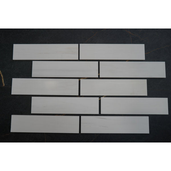 Bianco Dolomite 3x12 Glossy