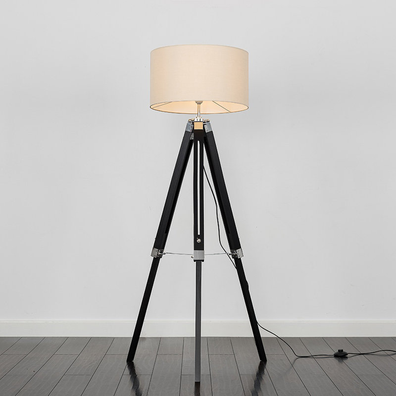 Simmonds 143.5cm Matt Tripod Floor Lamp, No, Mink