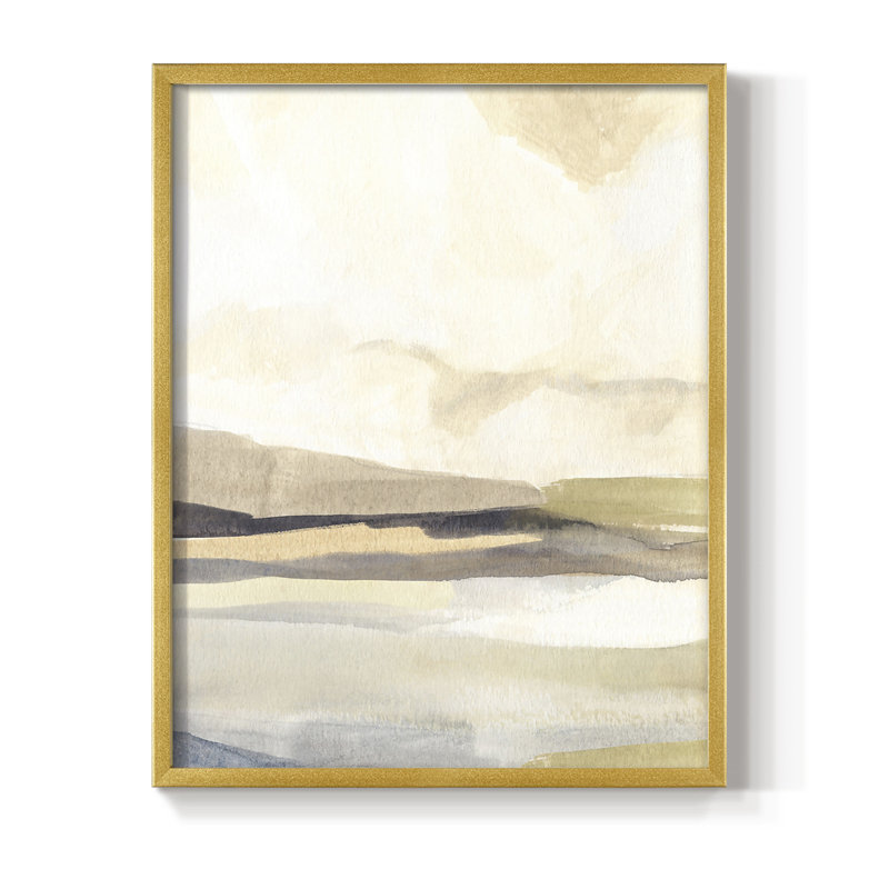 Slate Movement III Framed Print - Solid Wood