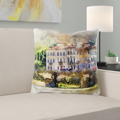 Coussin décoratif aquarelle Niesha