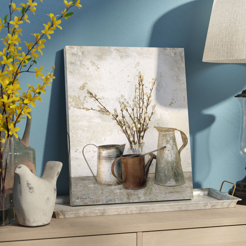 «Three Watering Cans», impression sur toile tendue