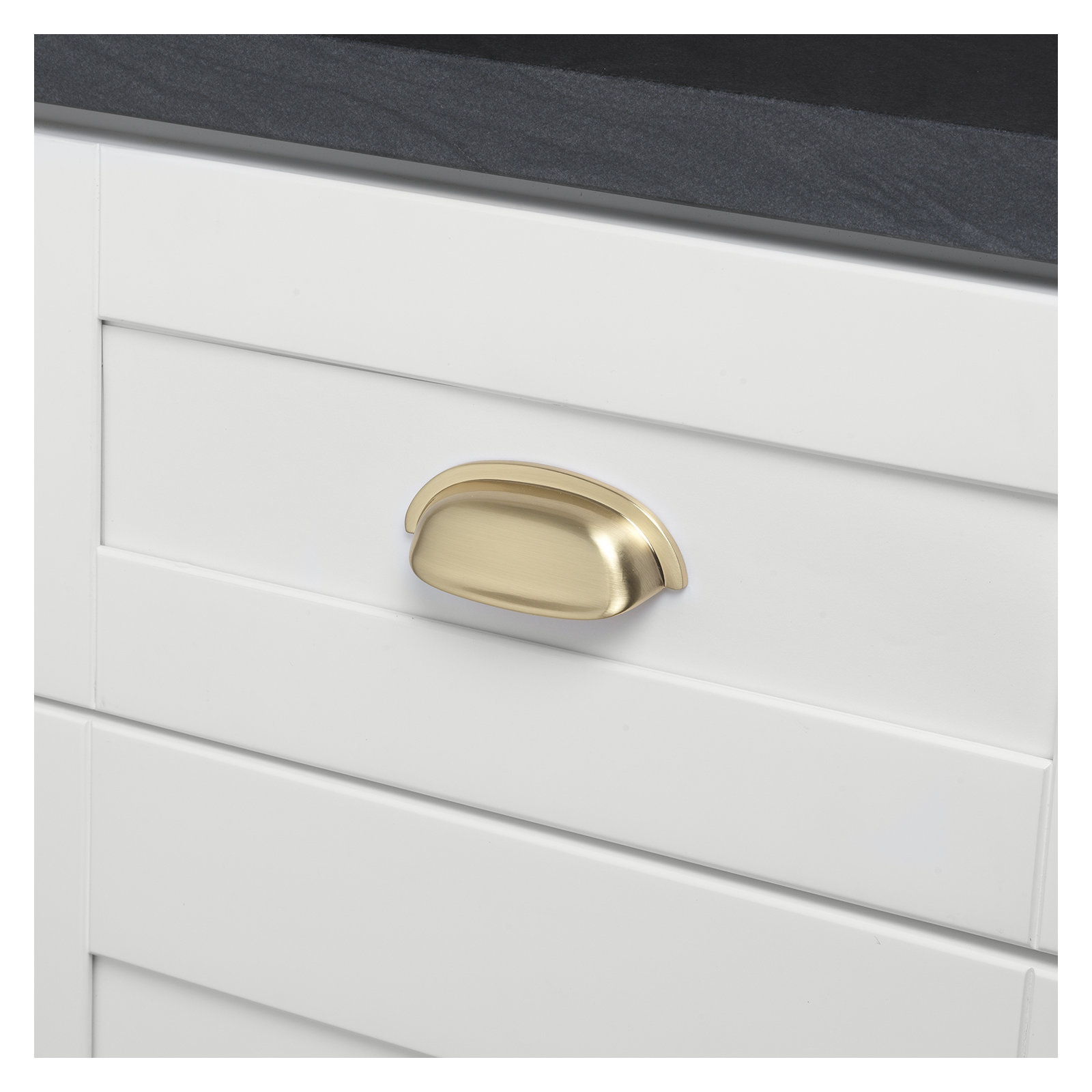 Cup/Bin Pull, Champagne Gold