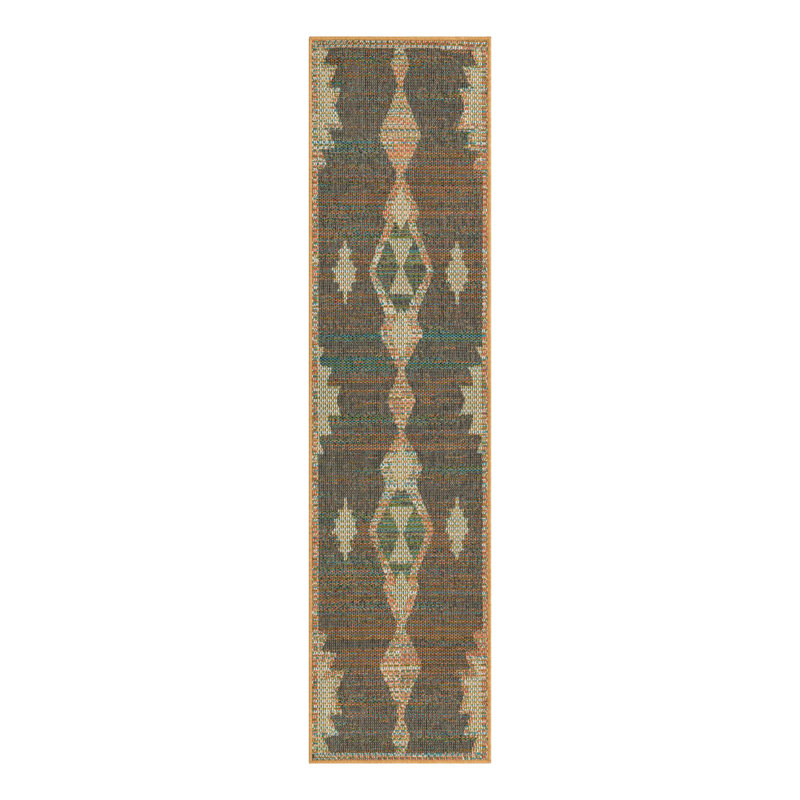 Barnesville Machine Woven Geometric Area Rug, Runner 2' x 7'10"