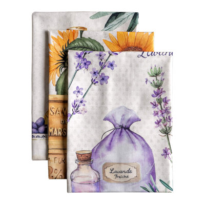 Chemin de table 100 % coton Maison d'Hermine Cedrat - couche simple - 14,5 po x 72 po