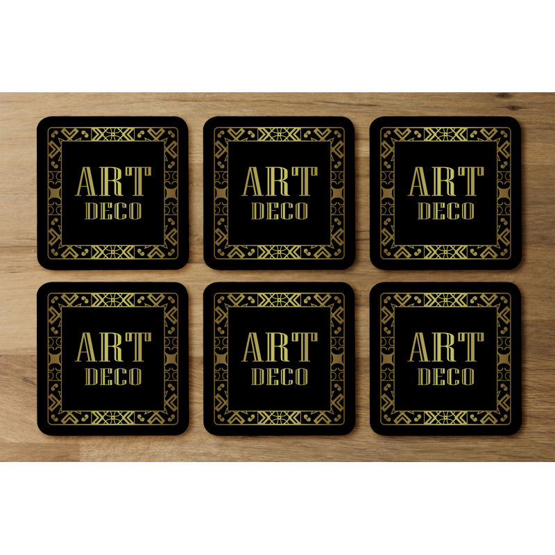 Square 6 Piece Coaster Set