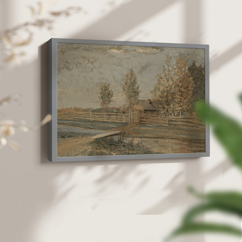 Paysages rétro-dxciii-reproduction encadrée, H 22 po x l 28 po