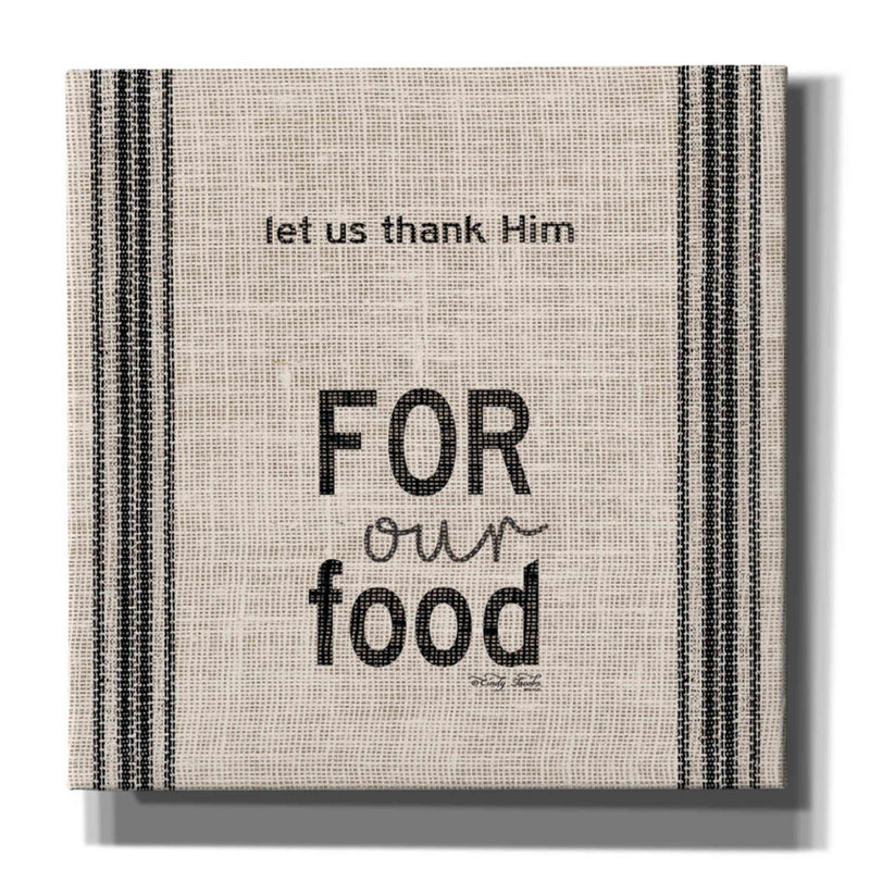 «Let Us Thank him» par Cindy Jacobs, art mural sur toile, H 12 po x l 12 po x P 0,75 po