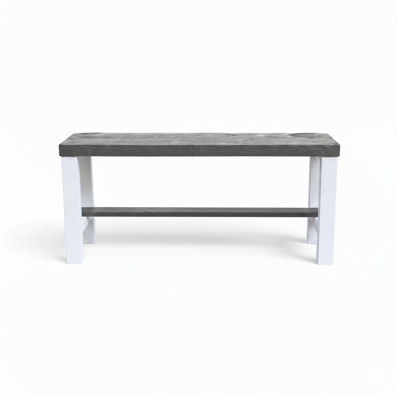 Banc d'entrée de style rustique, Gris / Blanc