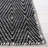 Estil Flat Weave Wool/Cotton Geometric Rug in Black/Gray-885563543