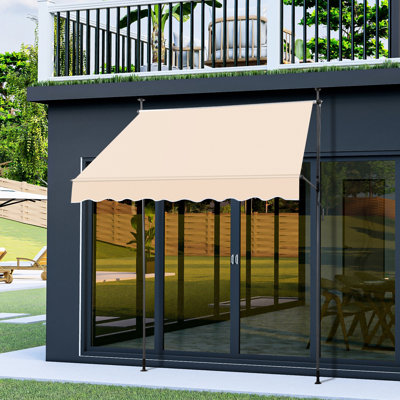 Metal And Polyester Retractable Awning