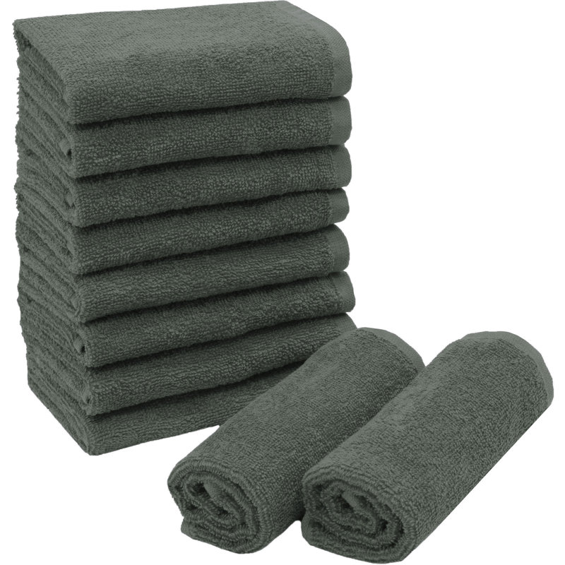 Midweight Bath Towel, Anthracite