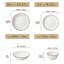 16 White Dinnerware,  Dinner Plates, Dessert Plates, Soup Plate And Bowls Set, 16-Piece Ceramic Dinnerware Set, Dinner Set Service For 4 People-1007947843