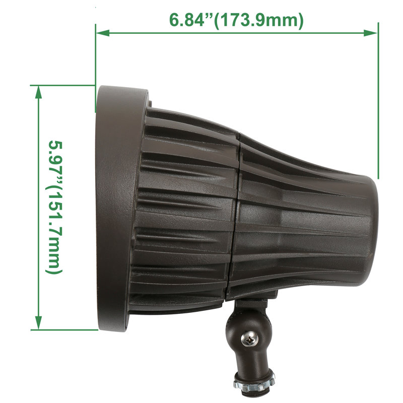 Projecteur à DEL en acier intégré