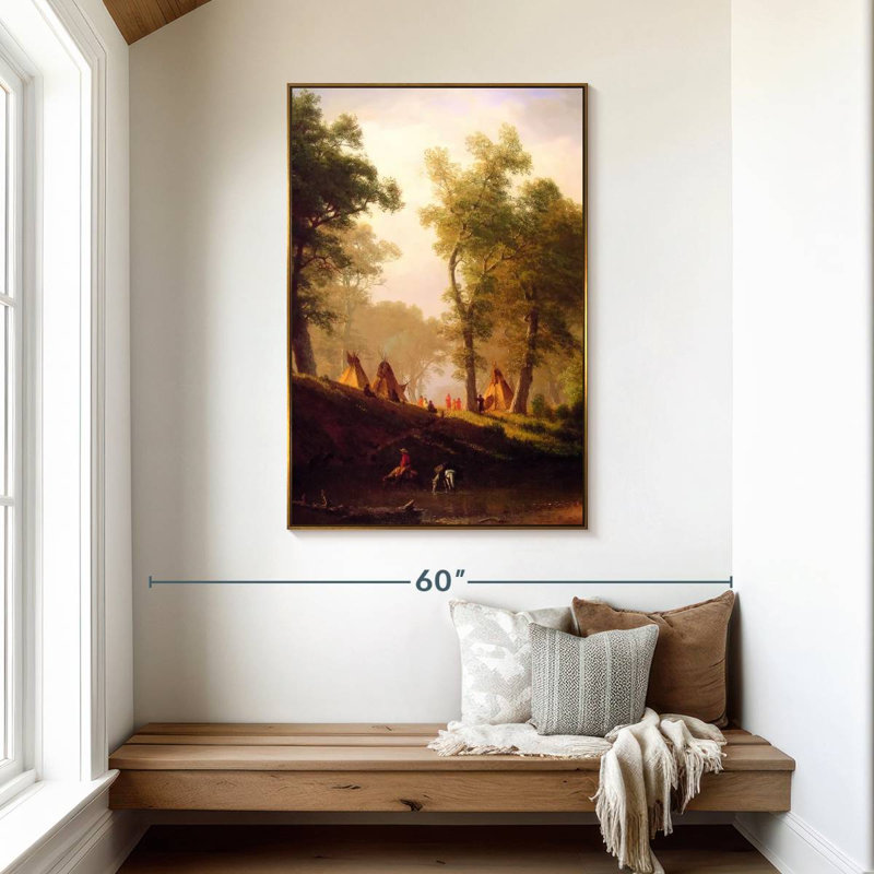La rivière Wolf, Cadre flottant doré, 31" x 46"