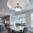 42 Inch - Silver Led Inverter Invisible Fan Chandelier - 6 Speeds, 6 Speeds, 6 Speeds, 3 Color Dimming, Remote Control