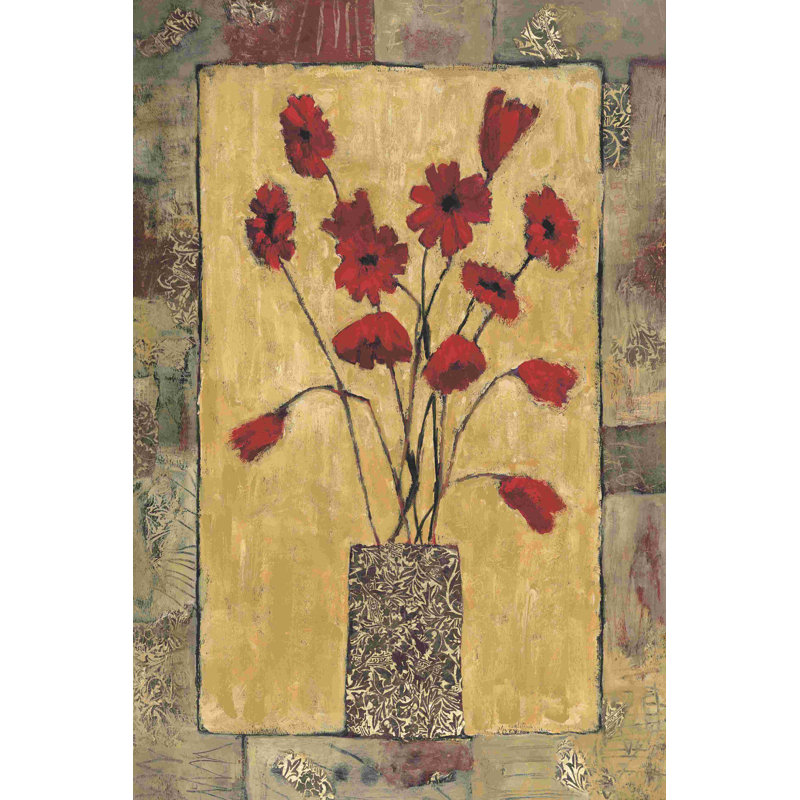 Blooms In Border III, H 12 po x l 8 po