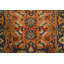 Tapis de couloir traditionnel vibrant orange et bleu Heriz-Serapi 10 pi 1 po x 2 pi 6 po