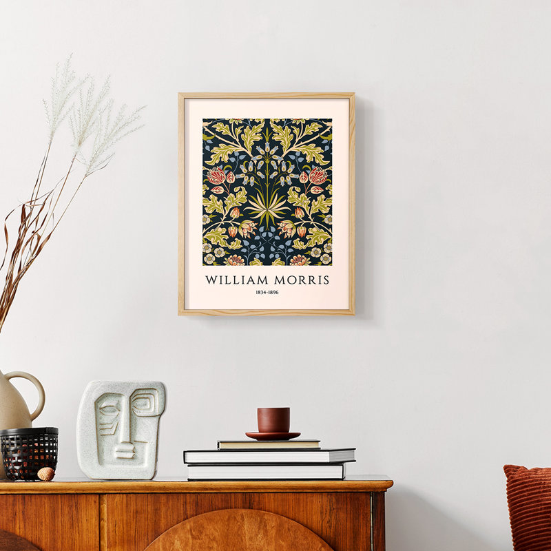 William Morris, reproduction d'art encadrée, H 14 po x l 11 po, Naturel