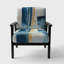 Fauteuil d'appoint rembourré «Frideres - Indigo Panel IV»