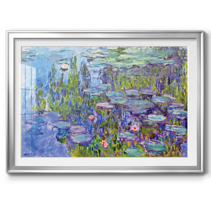 Nymphéas, 1914, impression encadrée sur papier, H 30 po x l 44 po x P 1,5 po, Argent