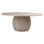 Belize 72" Round Reclaimed Pine Modern Dining Table with Ball Pedestal Base