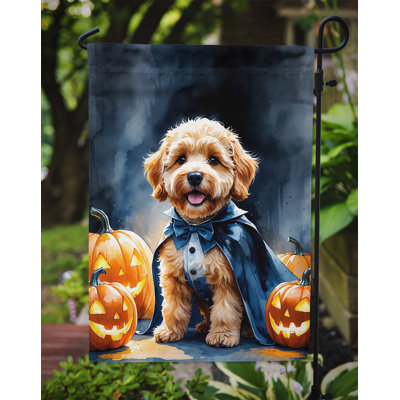 Drapeau de jardin chiot Halloween