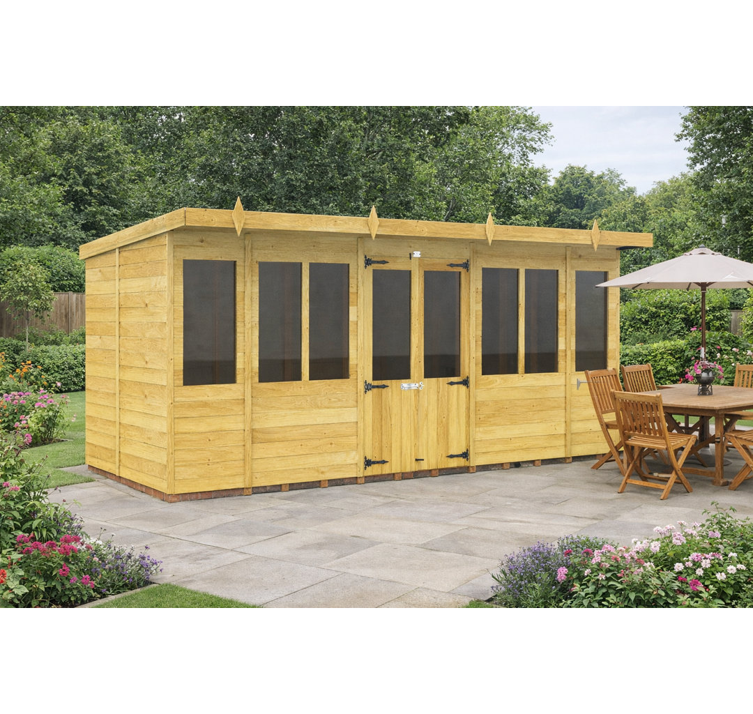 16ft x 6ft Pent Summer House