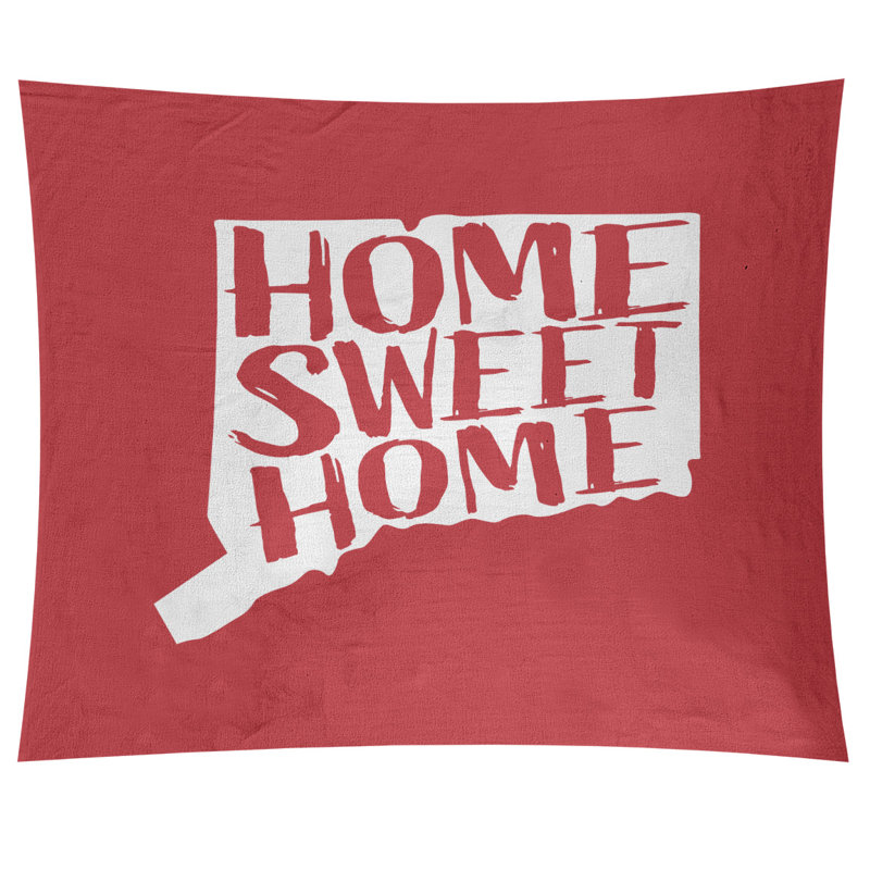 Tapisserie murale connecticut doux pour la maison, H 27,5 po x l 37,5 po, Rouge