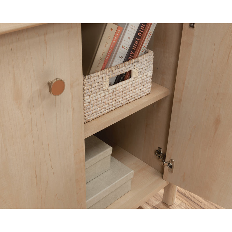 Natural Maple Adjustable Shelf Office Storage Cabinet