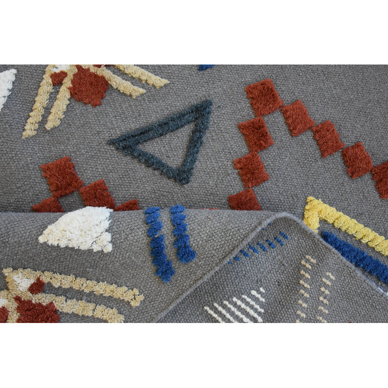 Hand Woven Grey Indoor Rug, Rectangle 160 x 230cm
