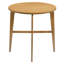 Table de bar ronde en bois de 36,22 pouces de hauteur pour cuisine, salle à manger ou bar personnel (naturel)