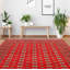 Tapis rouge foncé Finest Peshawar Bokhara 8 pi 0 po x 9 pi 7 po