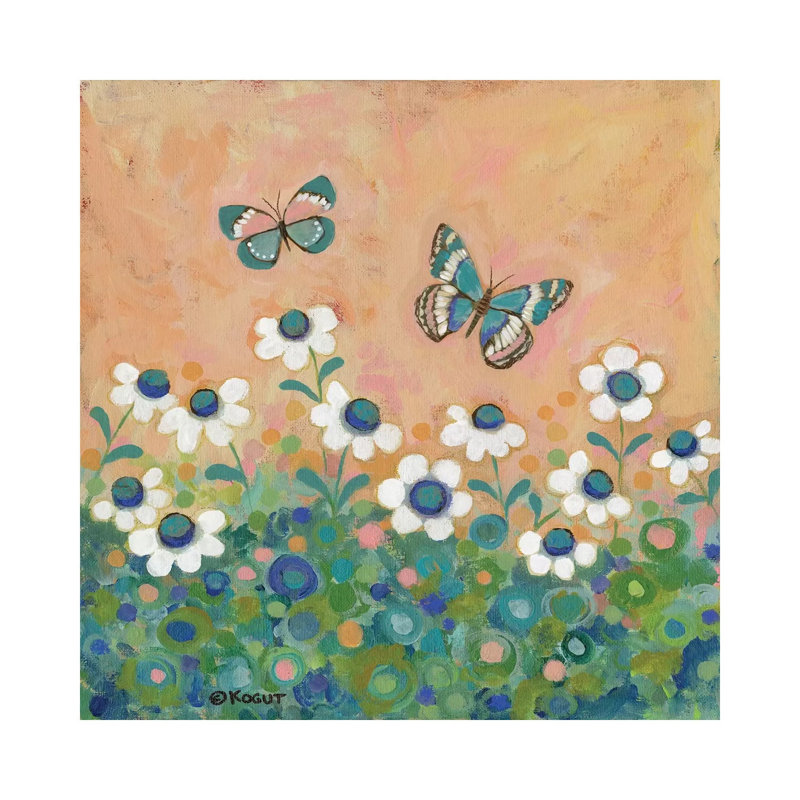 Floral XXVII by Teresa Kogut - Painting on Canvas, Wrapped Canvas, 93.98cm H x 93.98cm W x 3.81cm D