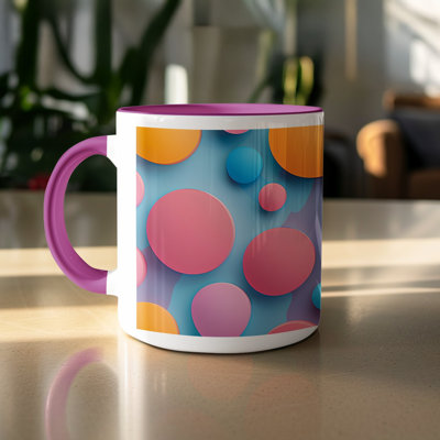 Polka Dot 11oz Accent Coffee Mug