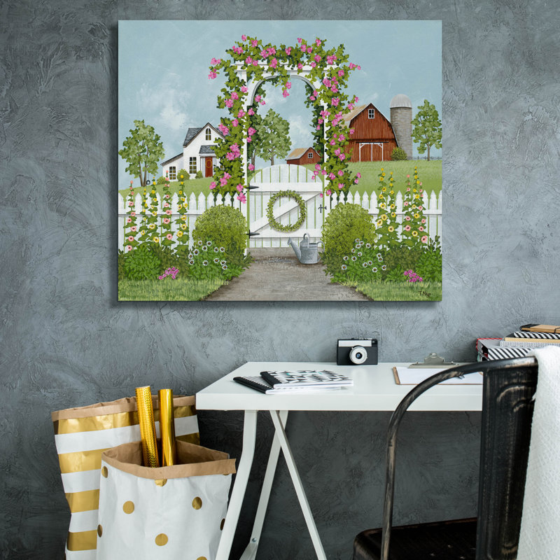 Toile épique Graffiti «Garden Gate» par Tanya Nyp, 30 po x 26 po, H 26 po x l 30 po