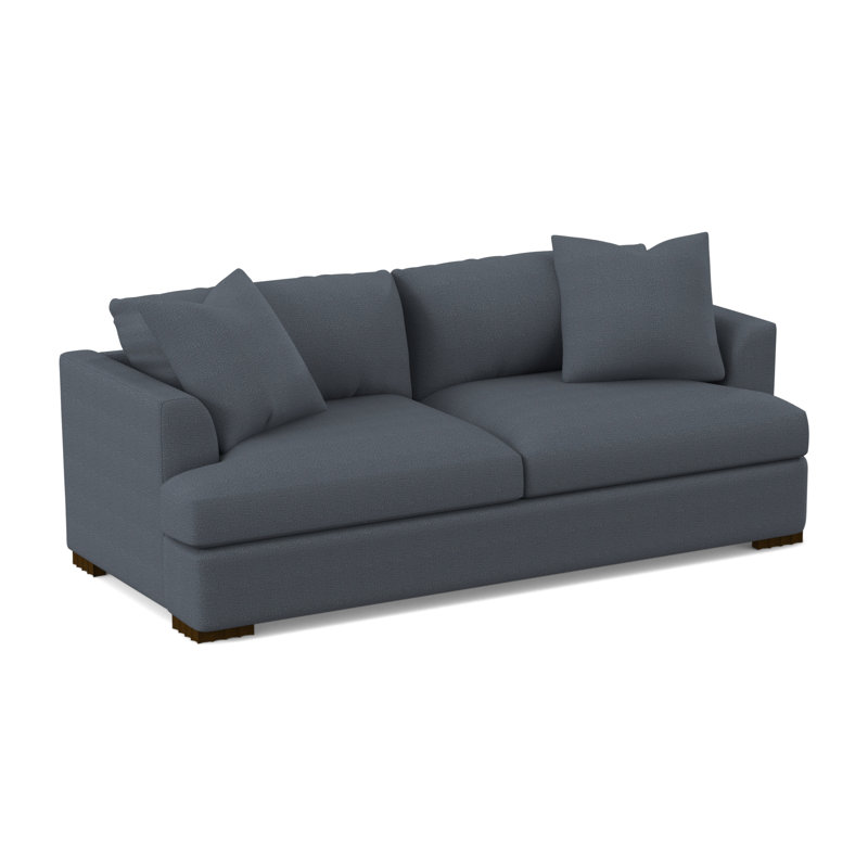Lucia Sofa, American Walnut, Filigree Ivory 100% Polyester