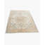 Tapis unique ivoire / bleu / taupe 3 pi 7 po x 4 pi 5 po des années 1920
