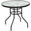 Ema-May Round Metal Outdoor Bistro Table , 80cm cm W 80cm cm D