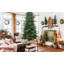 Arbre de Noël à charnière vert et PVC vert avec support en métal-986135752-986135758-986135764