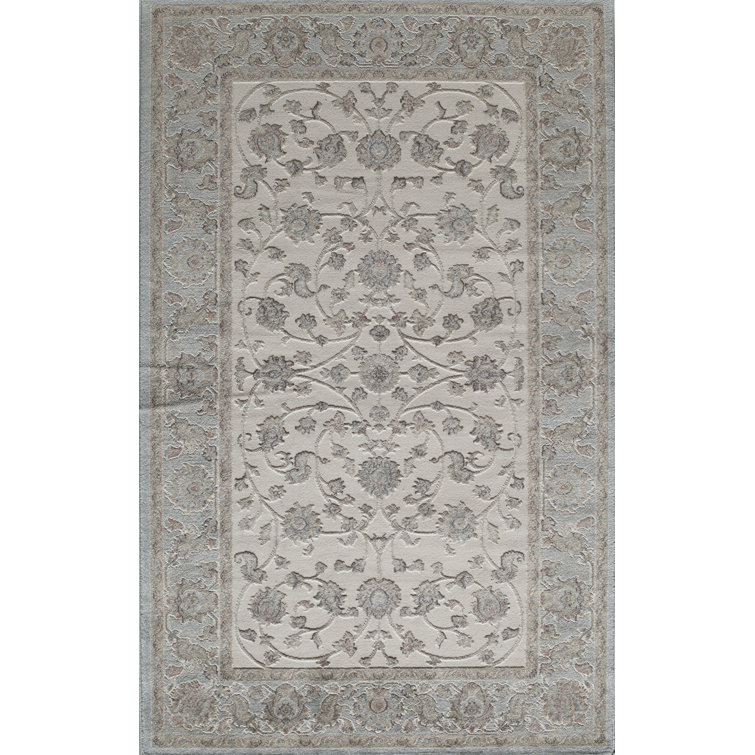 Tapis ivoire / bleu Sheldon