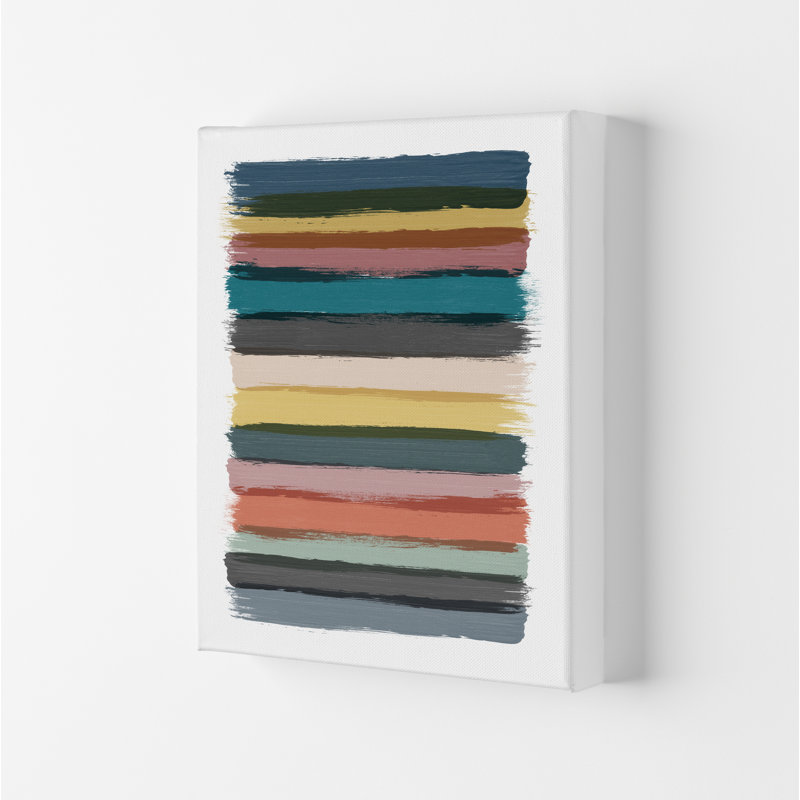 Multicolour Brush Strokes Original - Print, No Frame, 30cm H x 21cm W x 1cm D