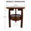 Jacxon Solid Wood Top End Table